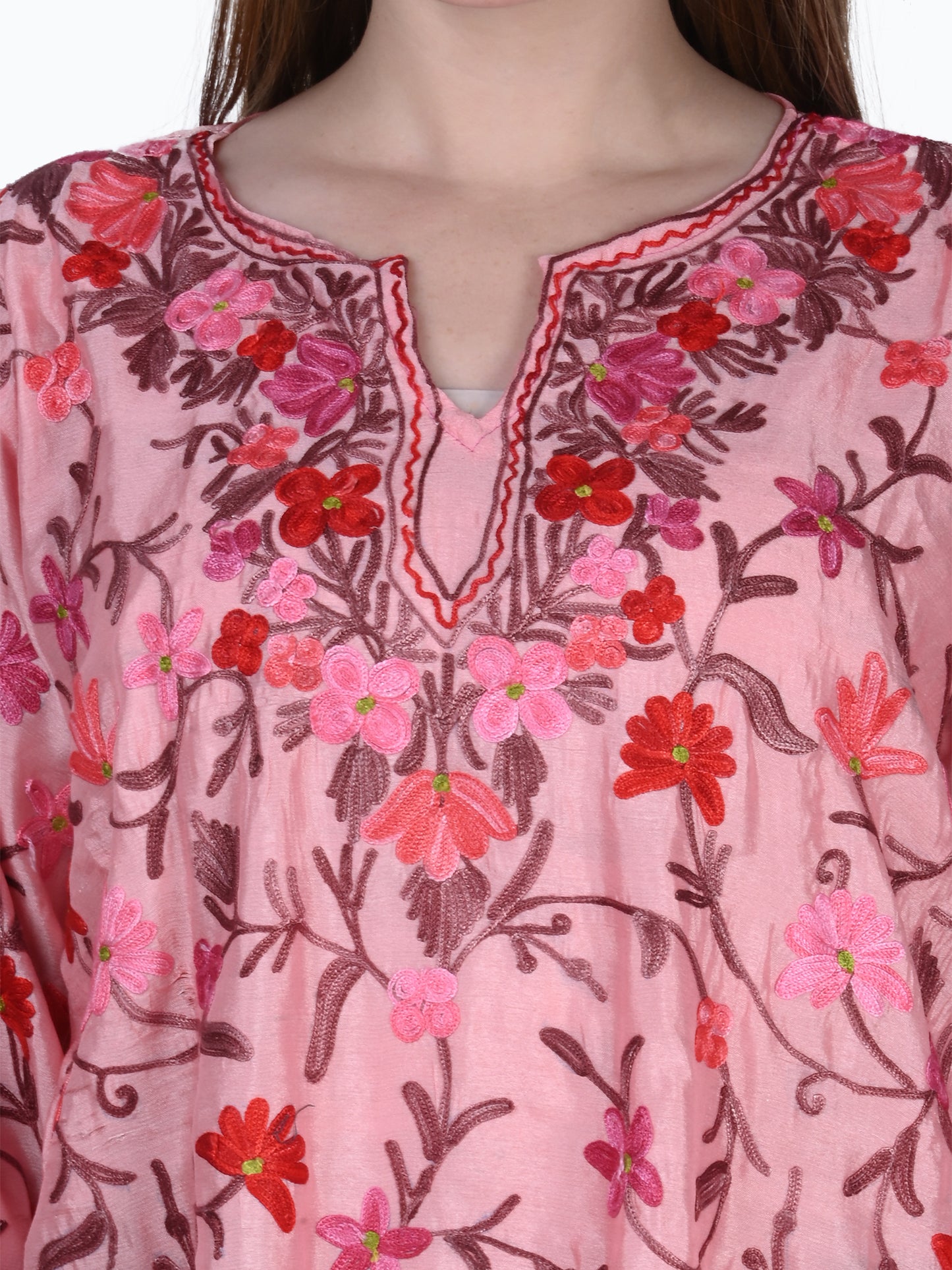 Kashmir Gallery Kashmiri Kurti for Women Cotton Kurti with Embrith Charming Embroidery