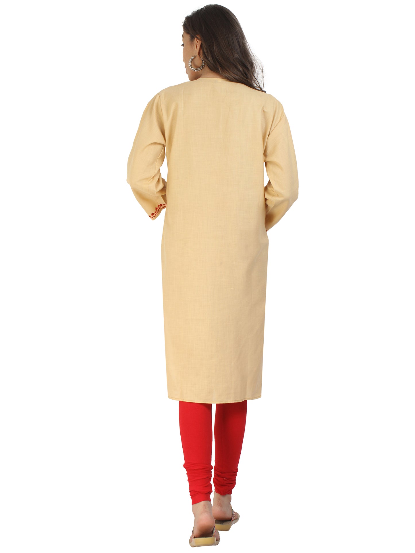 Kashmir Gallery Kashmiri Kurti for Women Cotton Kurti with Embroidery Long A Line Kurtis with Charming Embroidery