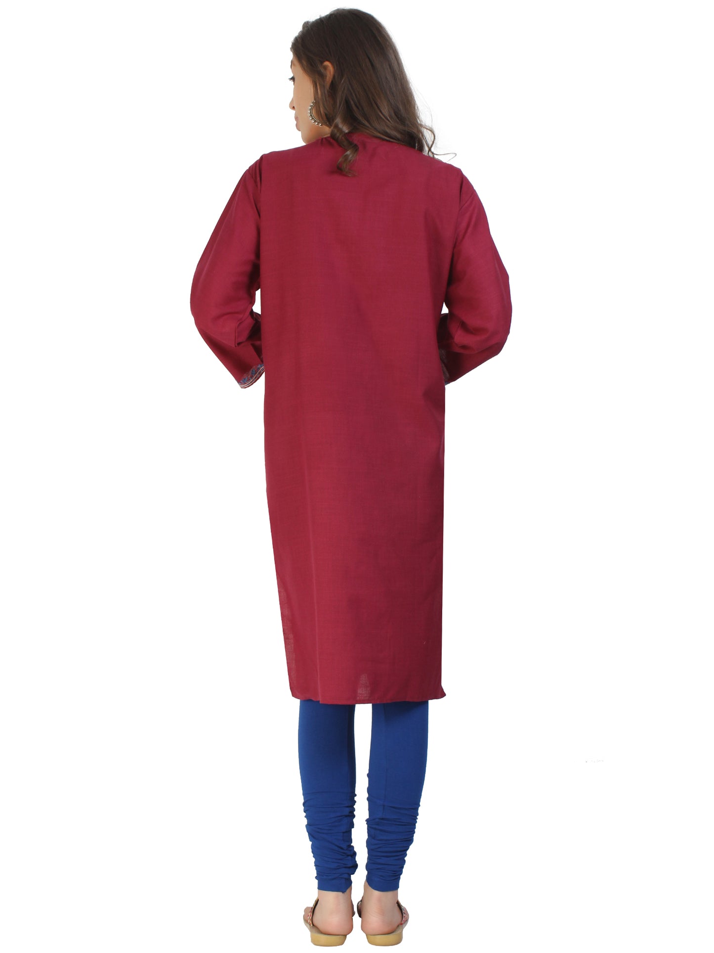 Kashmir Gallery Kashmiri Kurti for Women Cotton Kurti with Embroidery Long A Line Kurtis with Charming Embroidery