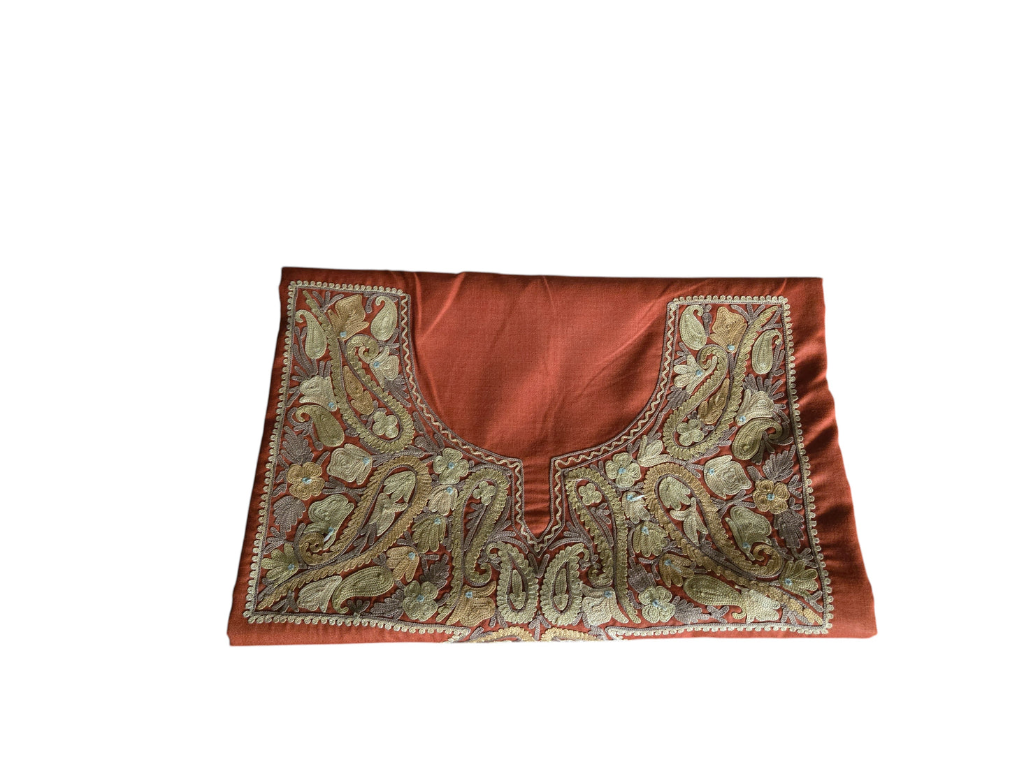 Women Cotton Suits with Kashmiri Embroidery Salwar Suits -rust