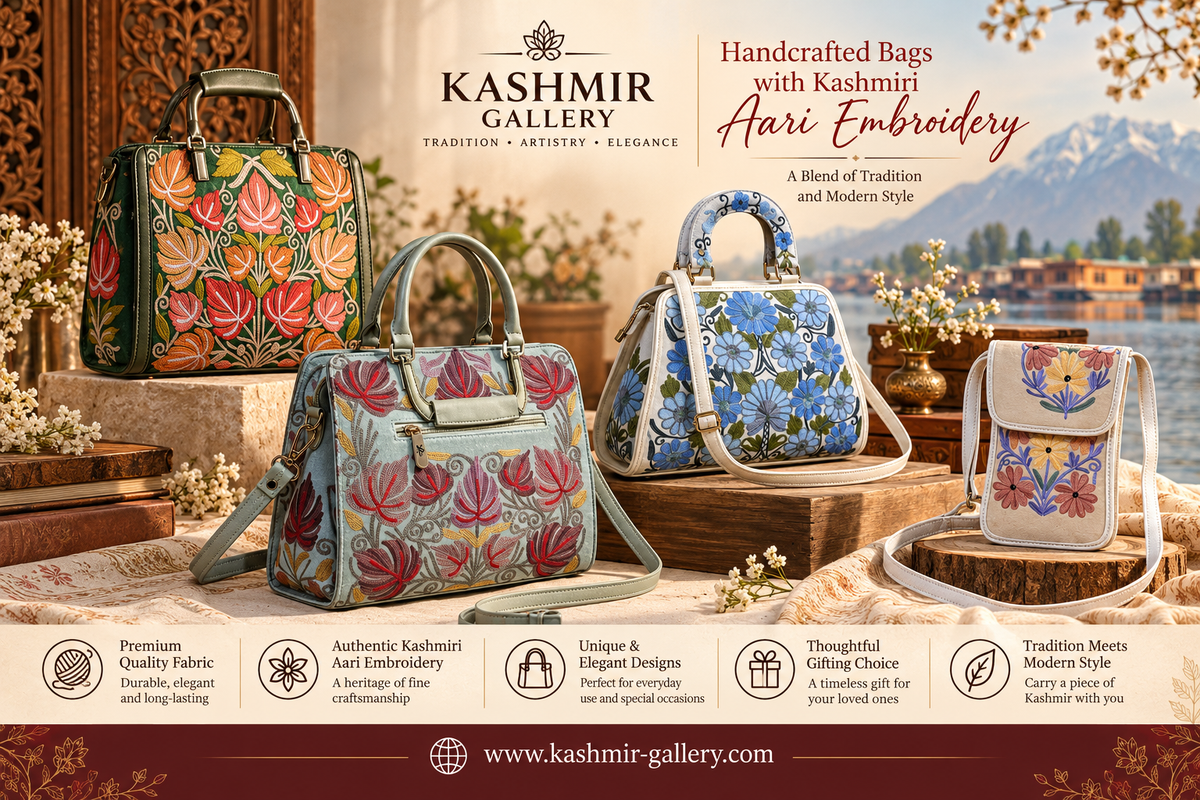 Kashmiri leather bags