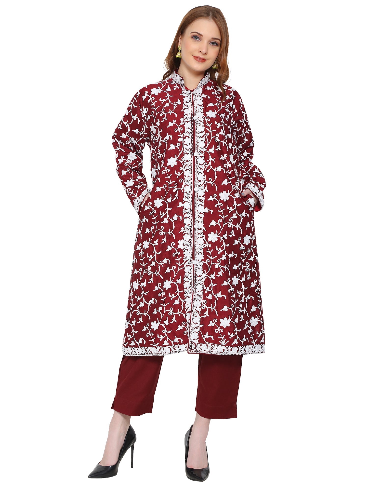 kashmiri silk jacket