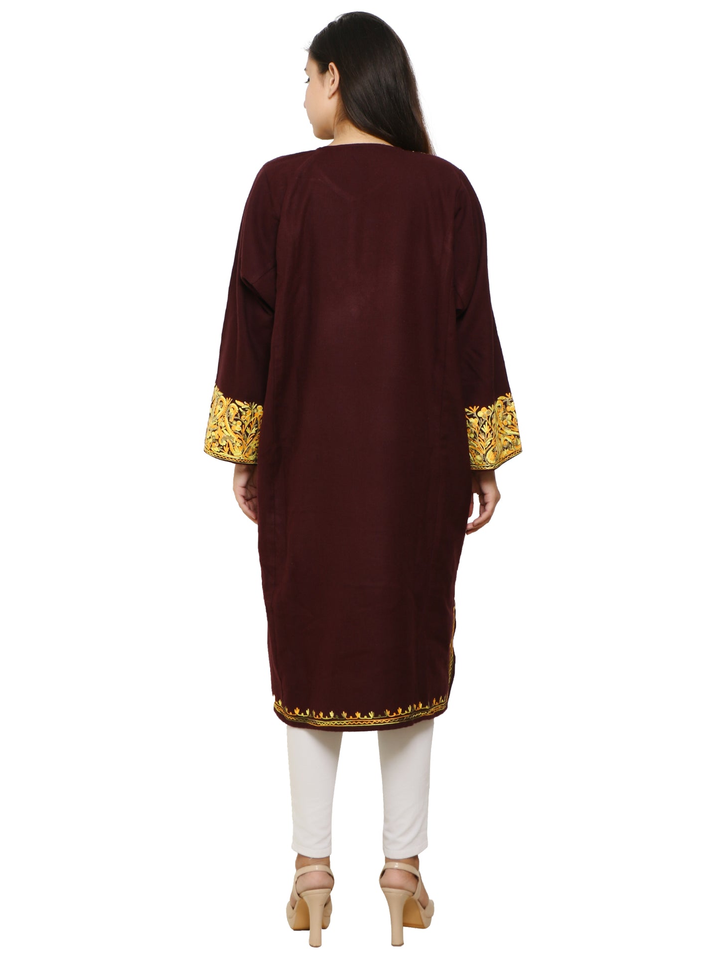 Woolen Kashmiri Embroided Kurti/Pheran with Kashmiri Embroidery