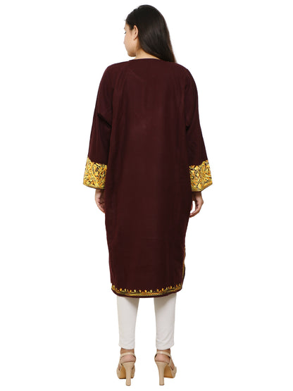 Woolen Kashmiri Embroided Kurti/Pheran with Kashmiri Embroidery