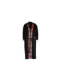 Women Woolen Nightgown Dressing Gown Maxi with Kashmiri Charming Embroidery Free Size (Wool Blend, Black3