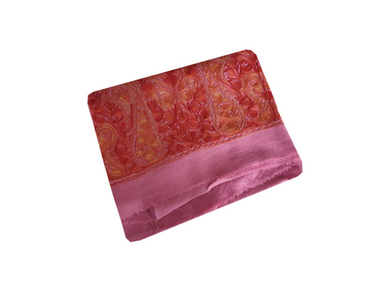 Women Woolen Kashmiri Suits Semi Pashmina  (Pink-1)