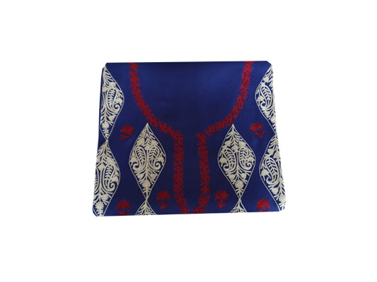Women Woolen Kashmiri Suits Semi Pashmina (Blue-1)