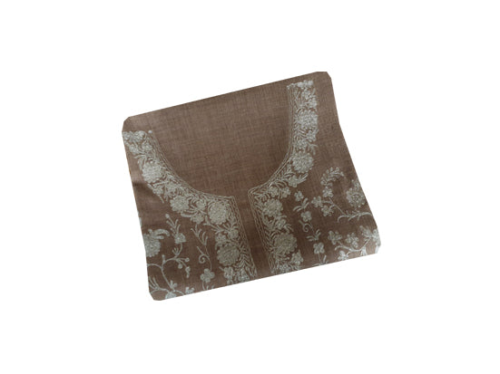 Women Woolen Kashmiri Suits Semi Pashmina (Grey-1)