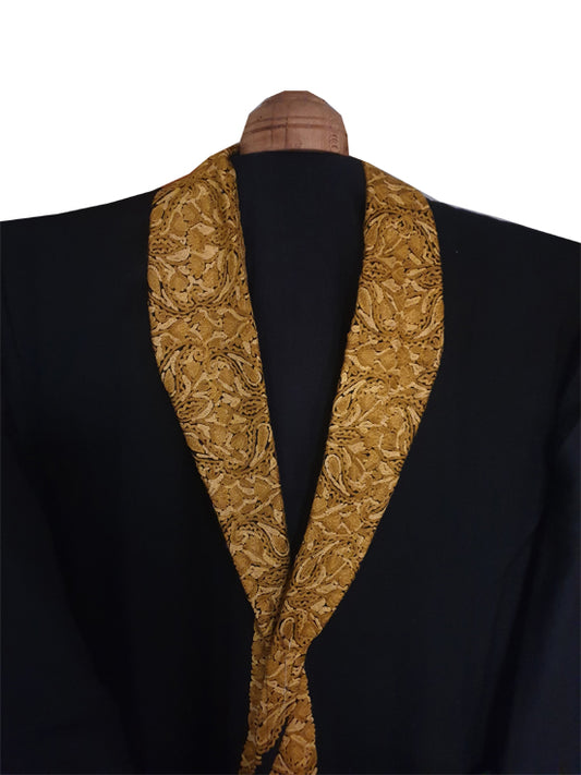 Men Woolen Nightgown Dressing Gown Sleep And Lounge Wear With Kashmiri Charming Embroidery Free Size