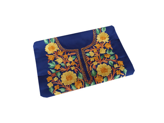 Women Cotton Suits with Kashmiri Embroidery Unstitched Dress Material Salwar Suits (Blue-14)