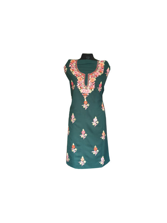 Women Cotton Suits with Kashmiri Embroidery Unstitched Dress Material Salwar Suits