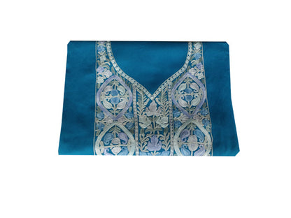 Women Cotton Suits with Kashmiri Embroidery Salwar Suits -teal