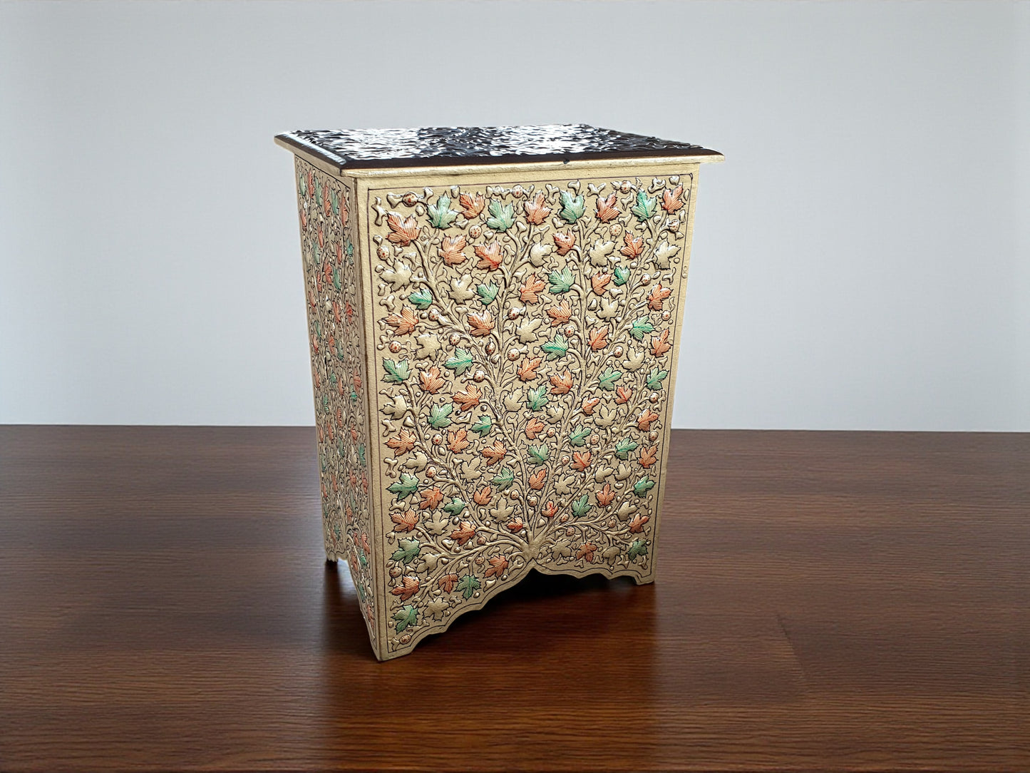 Paper Mache Wooden almirah - 3 compartments