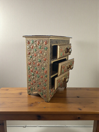 Paper Mache Wooden almirah - 3 compartments