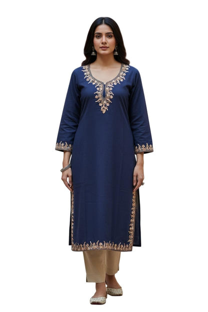 Kashmiri Kurti for Women with Aari Embroidery