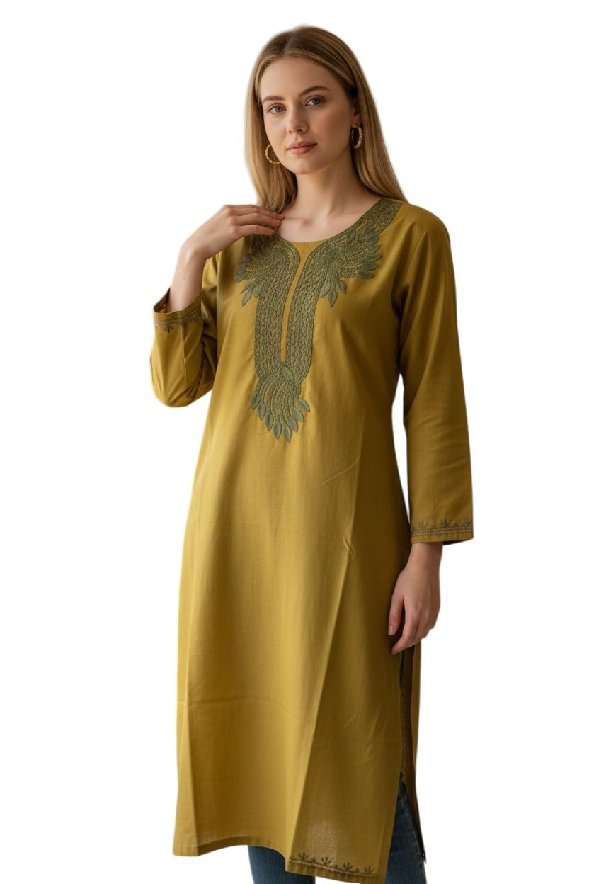Kashmiri Kurti for Women with Aari Embroidery