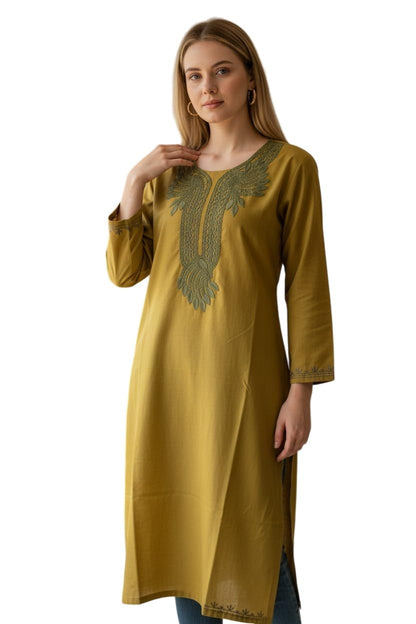 Kashmiri Kurti for Women with Aari Embroidery