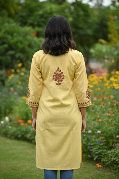 Kashmiri Kurti for Women with Aari Embroidery
