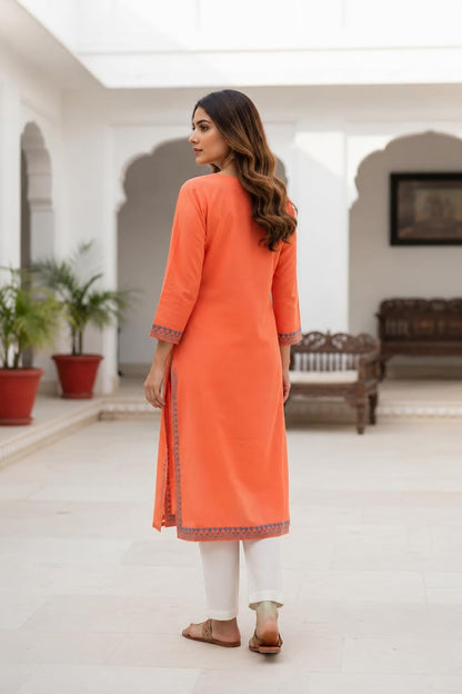 Kashmiri Kurti for Women with Aari Embroidery
