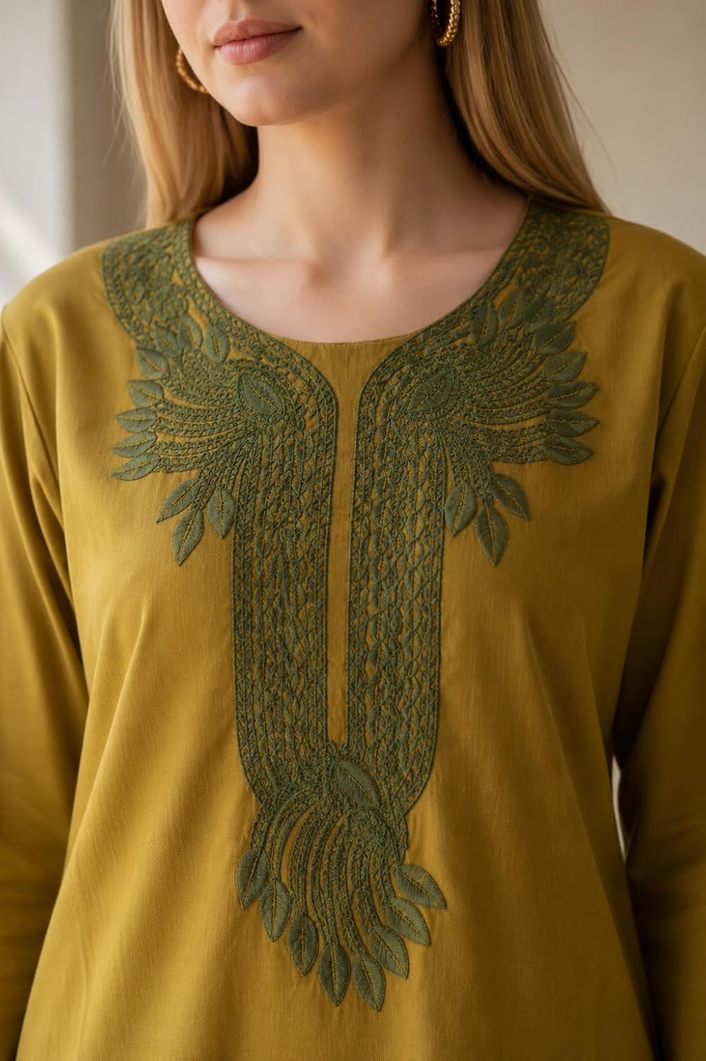 Kashmiri Kurti for Women with Aari Embroidery