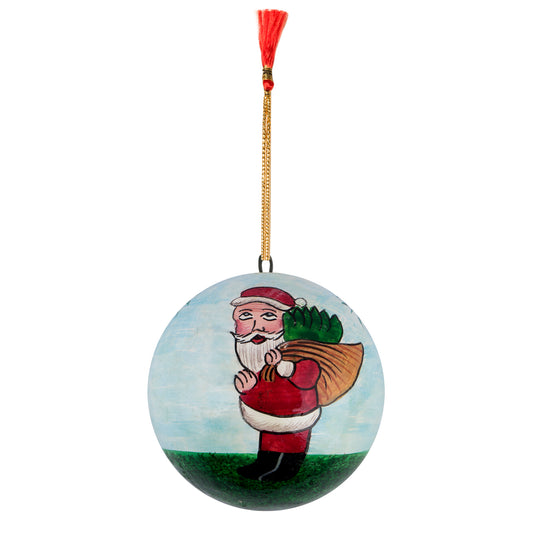 Kashmiri Paper Mache Handcrafted Beautifully Embroidered Balls for Hanging Decoration for Cars|Home|Office and Birthday Celebration - Sets of 3 Diameter 5 Inches.