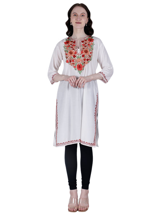 Kashmiri Kurti for Women Cotton Kurti with Embroidery