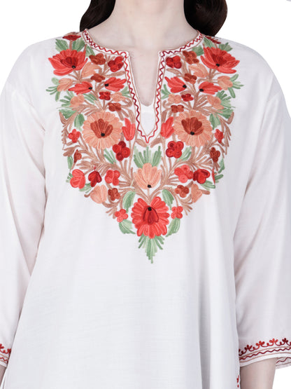 Kashmiri Kurti for Women Cotton Kurti with Embroidery