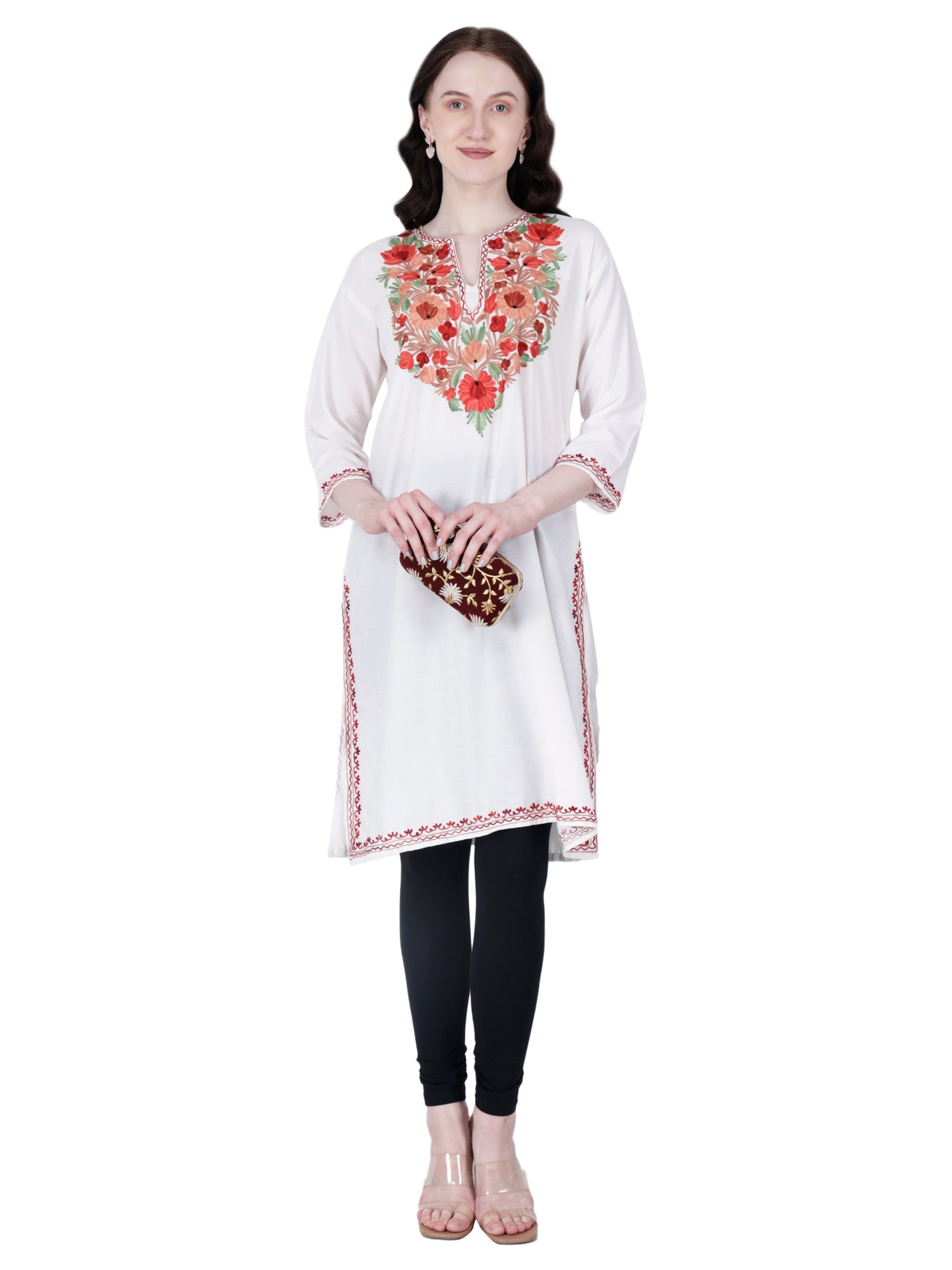 Kashmiri Kurti for Women Cotton Kurti with Embroidery
