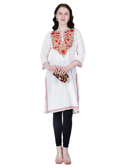 Kashmiri Kurti for Women Cotton Kurti with Embroidery