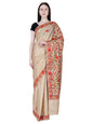 Women's Silk Sarees Embroidered with Kashmiri Aari work