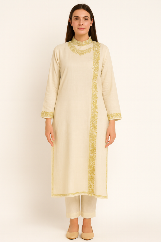 Kashmir Gallery Kashmiri Kurti for Women Cotton Kurti with Embroidery