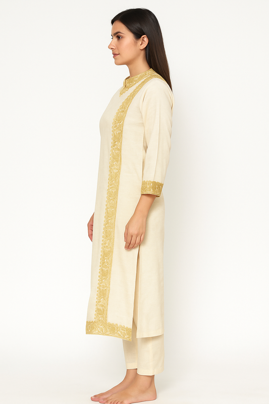 Kashmir Gallery Kashmiri Kurti for Women Cotton Kurti with Embroidery
