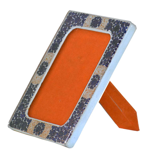 Kashmiri Paper Mache Wooden Photo Frame 7 inches Height 4 inches Width Hand Made Product Best Diwali Gift