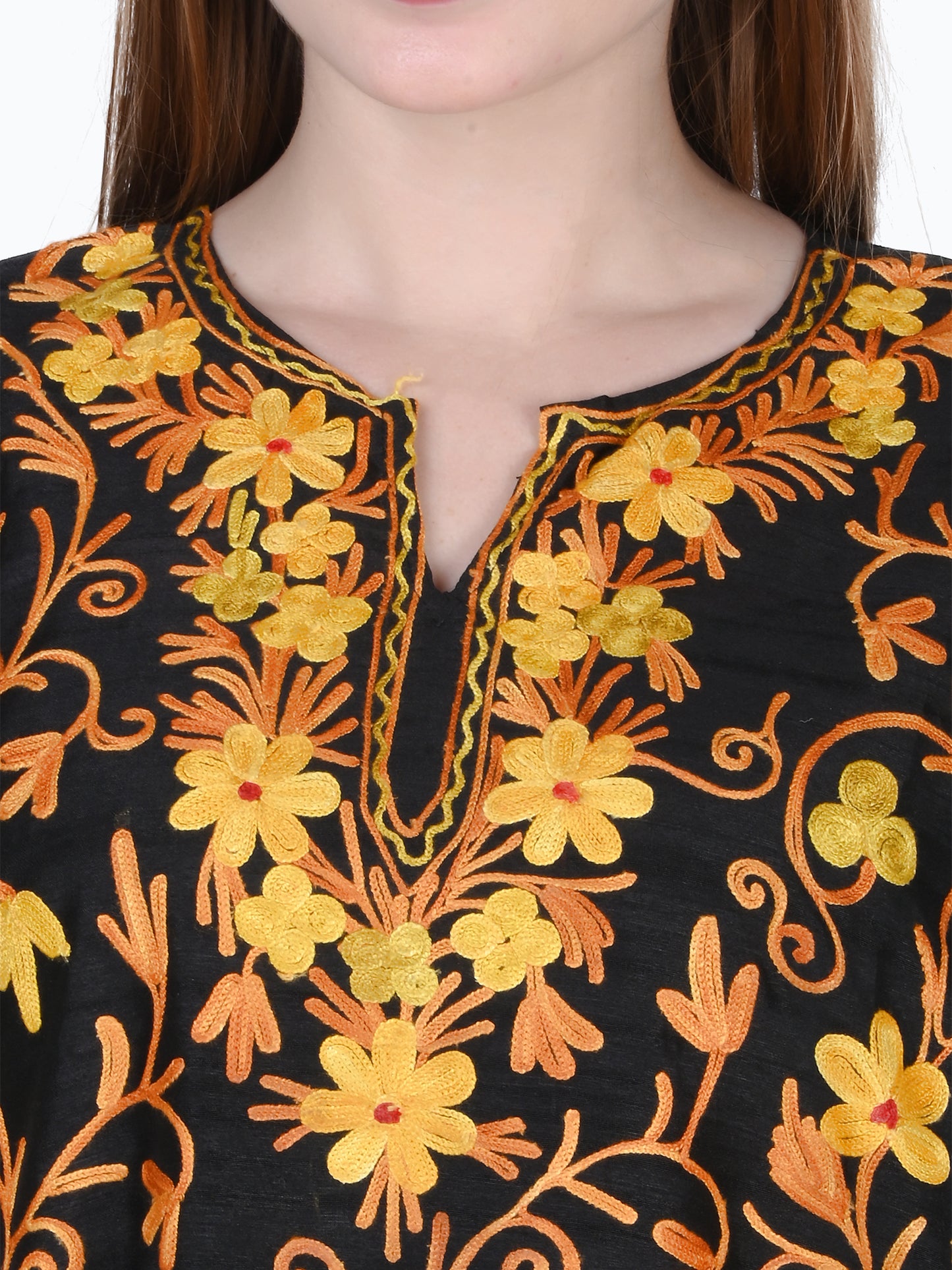 Kashmir Gallery Kashmiri Kurti for Women Cotton Kurti with Embrith Charming Embroidery
