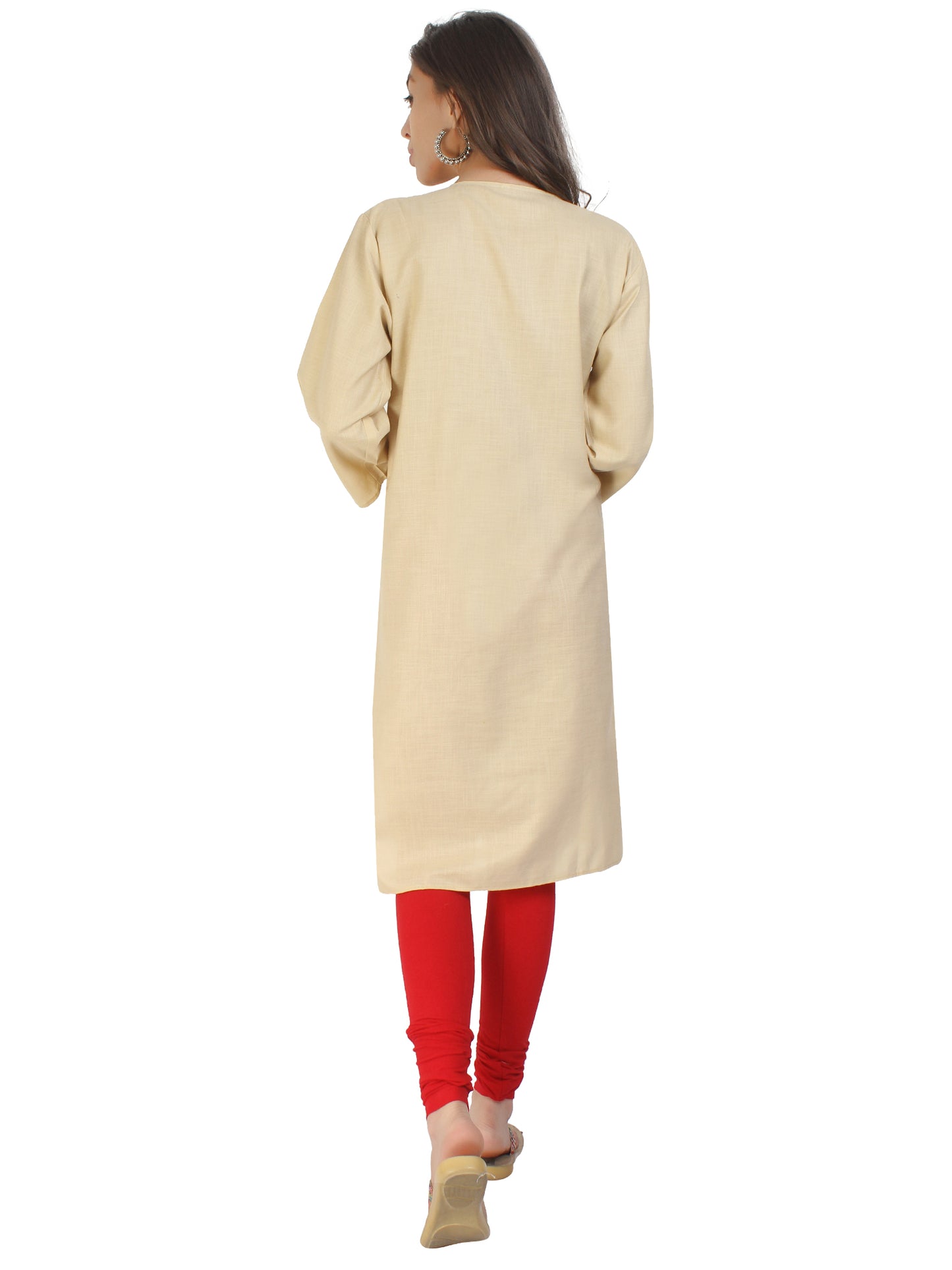 Kashmir Gallery Kashmiri Kurti for Women Cotton Kurti with Embroidery Long A Line Kurtis