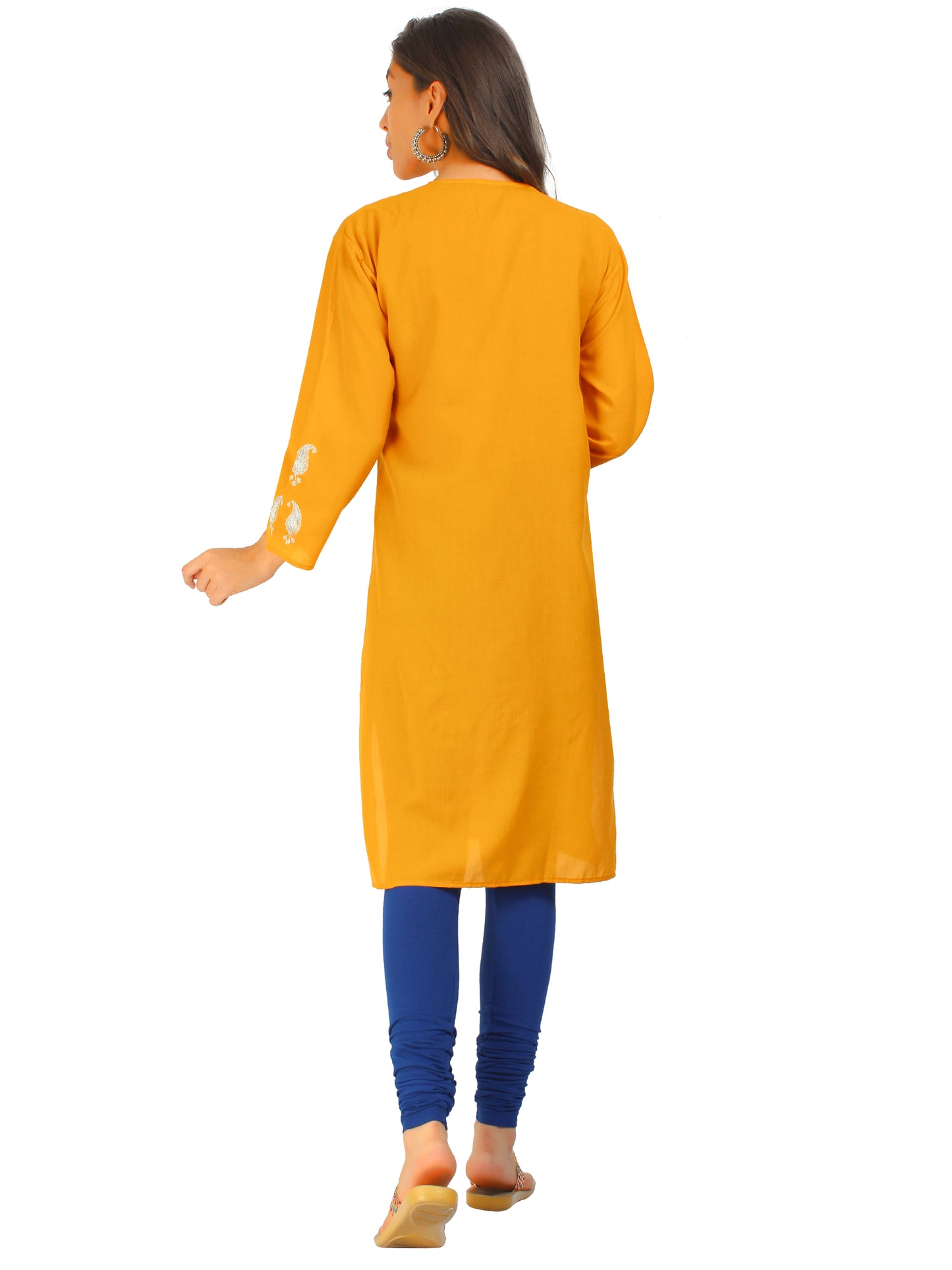 Kashmir Gallery Kashmiri Kurti for Women Cotton Kurti with Embroidery Long A Line Kurtis