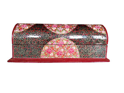 Kashmiri Paper Mache handicrafts, 12 inch Bangle Box with Bangles.