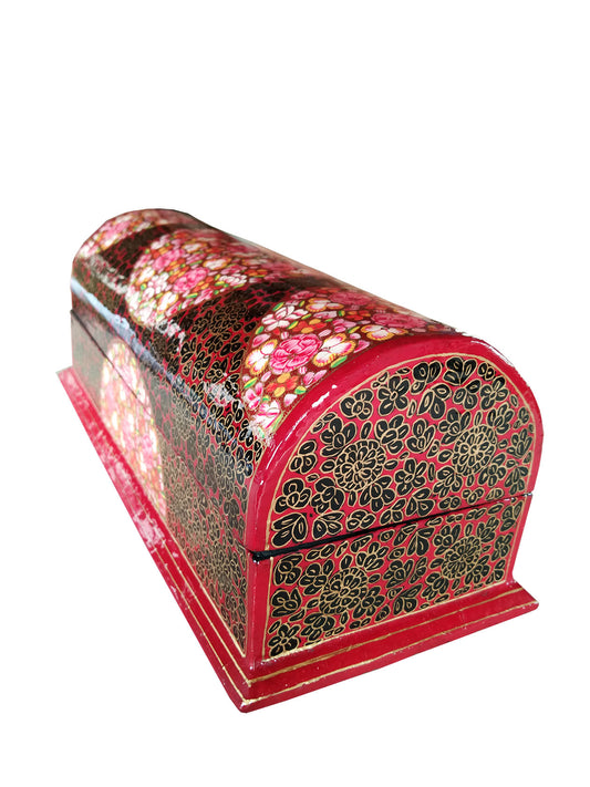 Kashmiri Paper Mache handicrafts, 12 inch Bangle Box with Bangles.