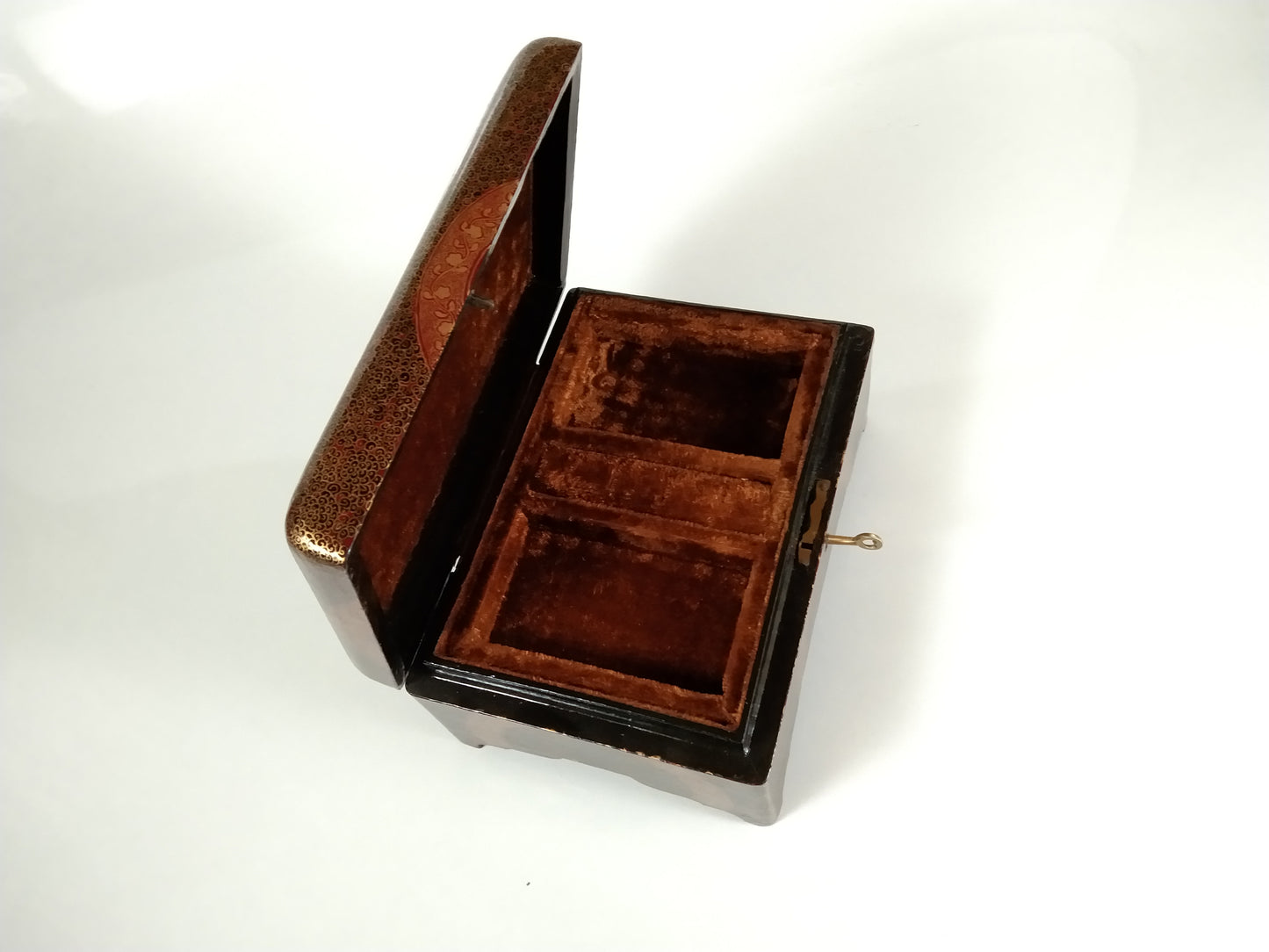 Kashmir Gallery Wooden jewellery boxDecorative Item Painted with Kashmiri Hand Embroidery- (Copy)