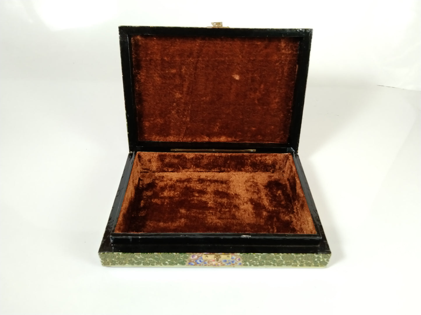 Kashmiri Paper Mache handicrafts10 inch Wooden Jewelry Box