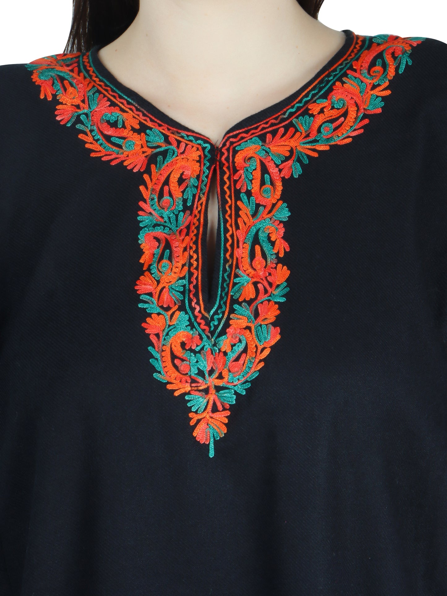 Kashmir Gallery Woolen Women Kurtis Woolen Pheran with Unique Kashmiri Charming Embroidery (Copy)