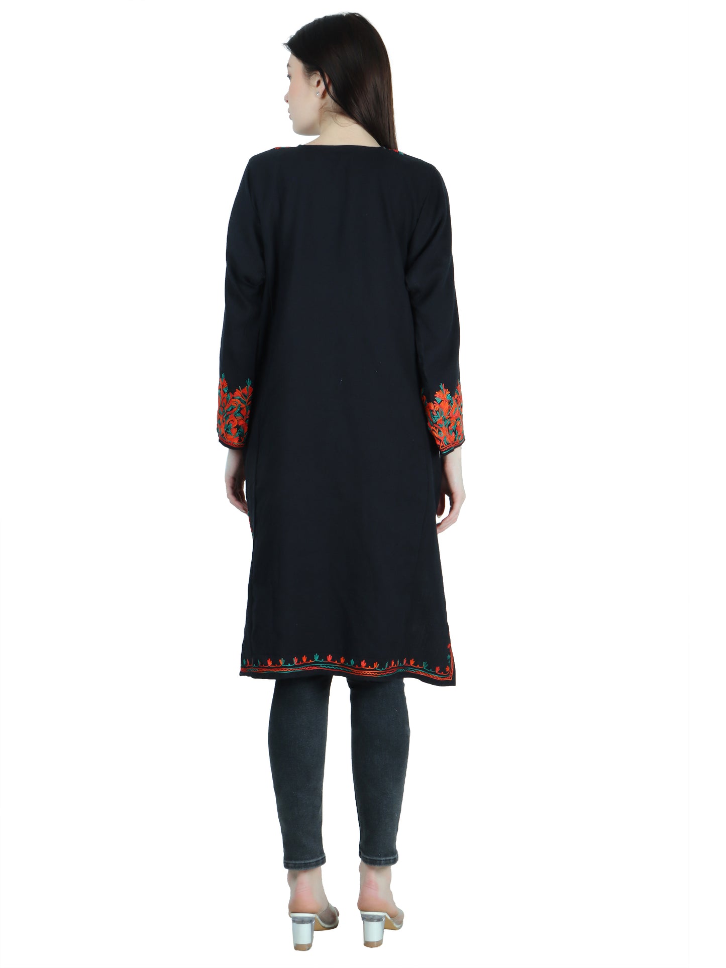 Kashmir Gallery Woolen Women Kurtis Woolen Pheran with Unique Kashmiri Charming Embroidery (Copy)