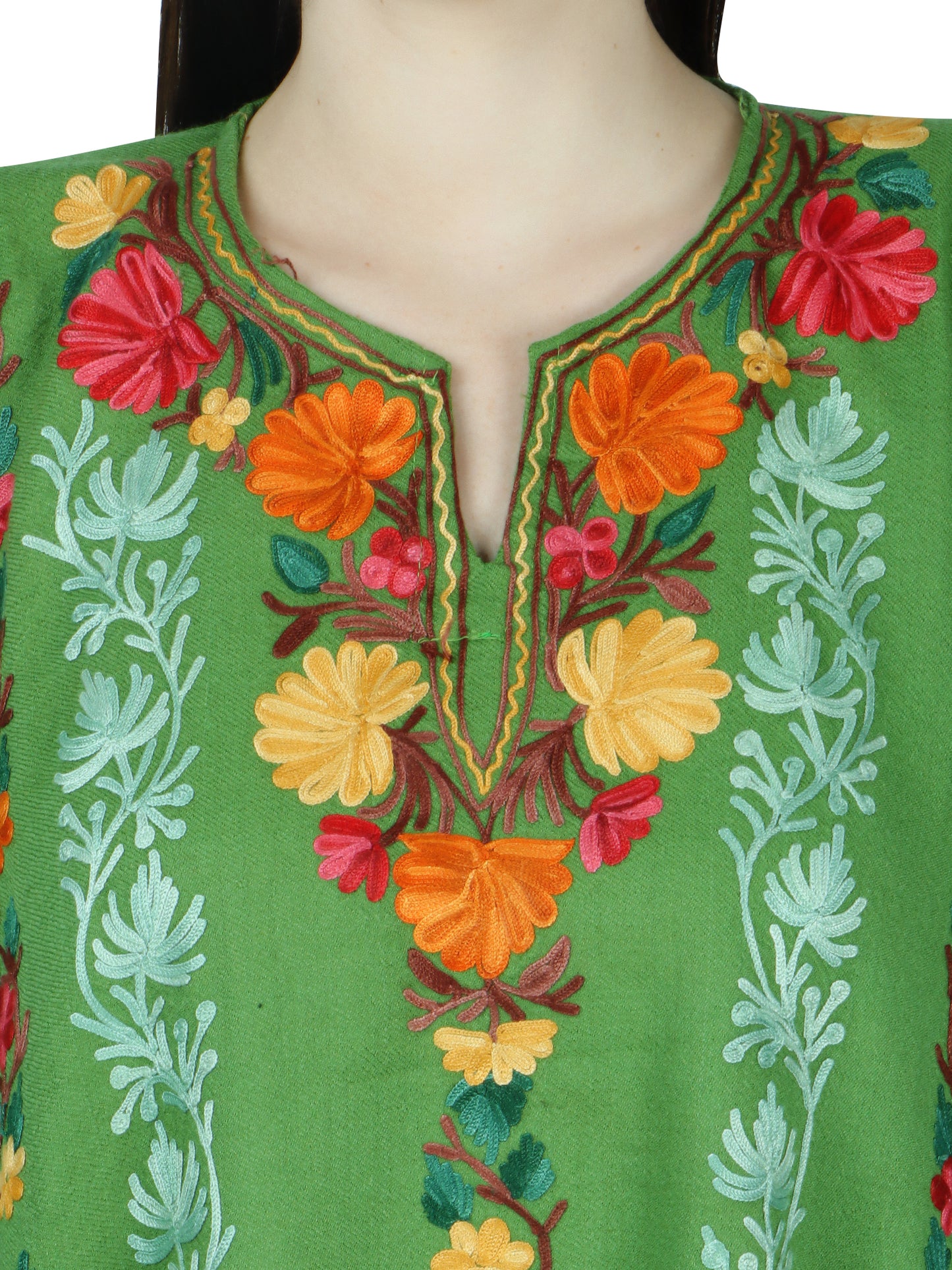Kashmiri Woolen Pheran with Traditional Embroidery