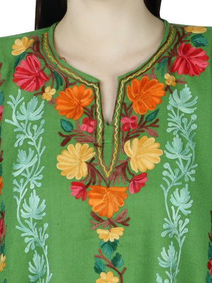 Kashmiri Woolen Pheran with Traditional Embroidery