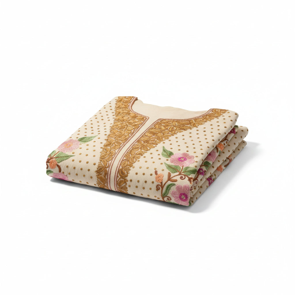 Kashmir Gallery Women Woolen Kashmiri Suits Semi Pashmina