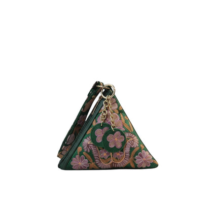 Women potli hand Bags With Kashmiri Embroidery (Green)