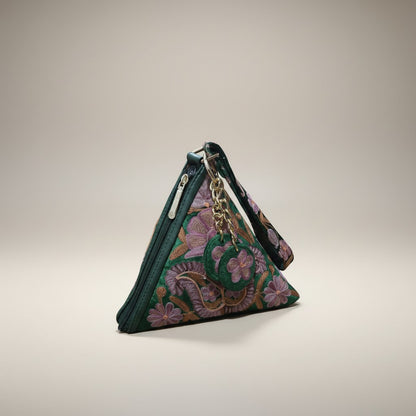 Women potli hand Bags With Kashmiri Embroidery (Green)