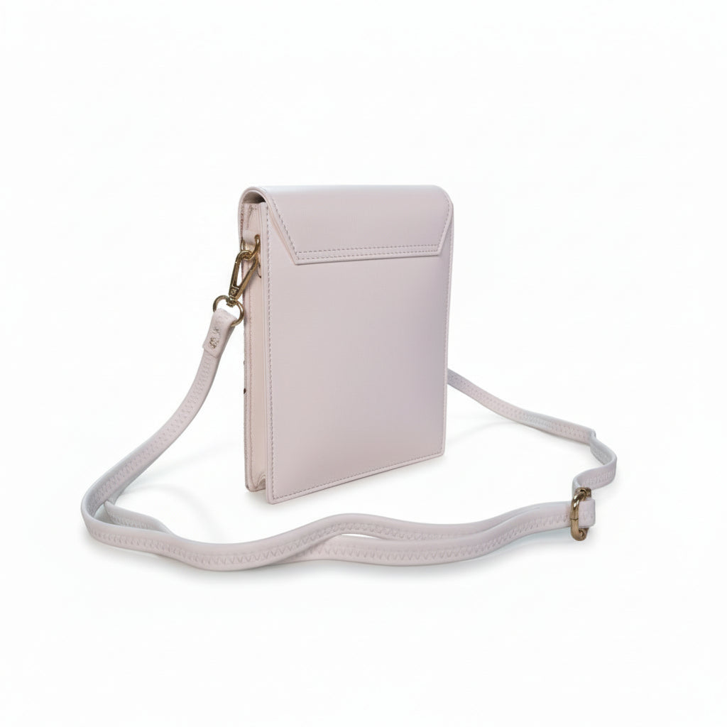 Women mobile Bags With Gorgeous Kashmiri Embroidery - White