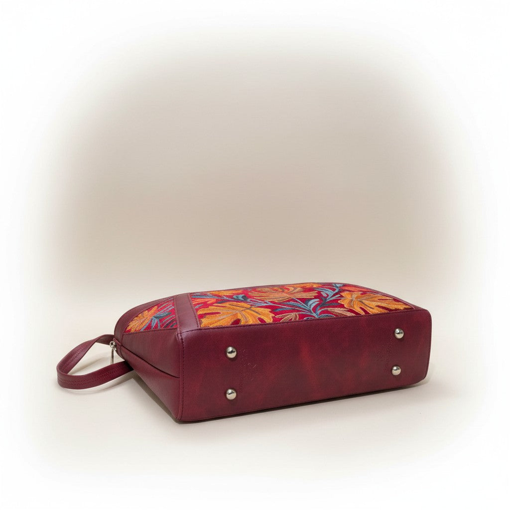 Women Hand Bag | Sling | With Kashmiri Embroidery - Maroon