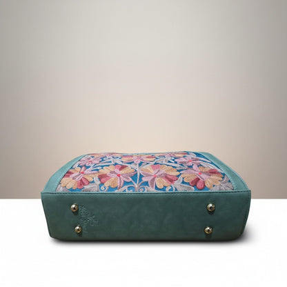 Women Hand Bag | Sling | With Kashmiri Embroidery - Blue